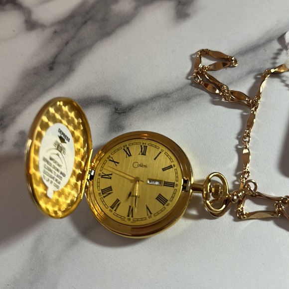 2- Goldtone Pocket watches- colibri and no brand - Picture 14 of 17